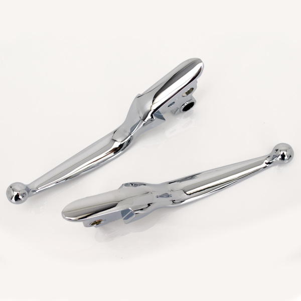 GZP Chr FLH/T08-16 levers, cable clutch (GB)