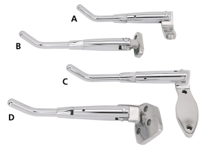 GZP Chrome adjustable jiffy Softail 88-9