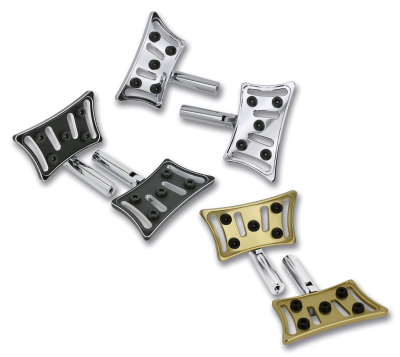 GZP Chrome Slasher pass. floorboard kit (GB)