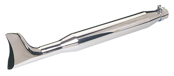 GZP Dago style fishtail muffler 2 7/8" d (GB)