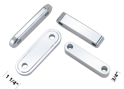 GZP Chrome front fender spacers T=3/8" L (GB)