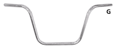 GZP Handlebar Custom street, high 1" thr