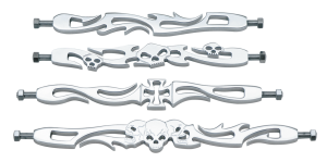 GZP Shift rod Flame Billet Alu Chr 9"
