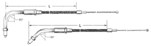 GZP Braided BT96 LN=39" 90dgr idle (GB)