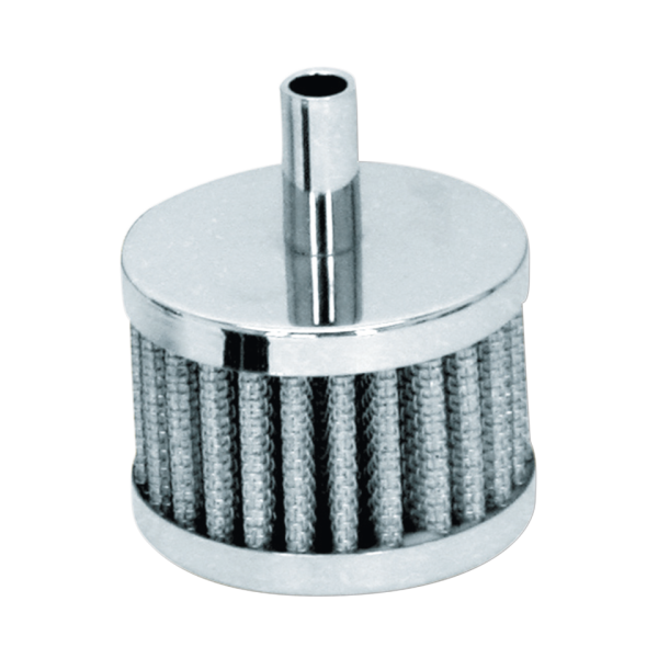 GZP Chr crankcase breather fits 3/8" hos (GB)