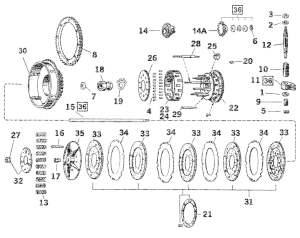 GZP Bearing plate, clutch hub (GB)