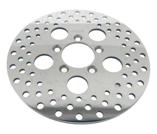 GZP Drilled St.st. rotor 10" polished (GB)