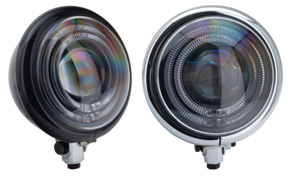 GZP black Odyssee LED 5-3/4" headlight (GB)