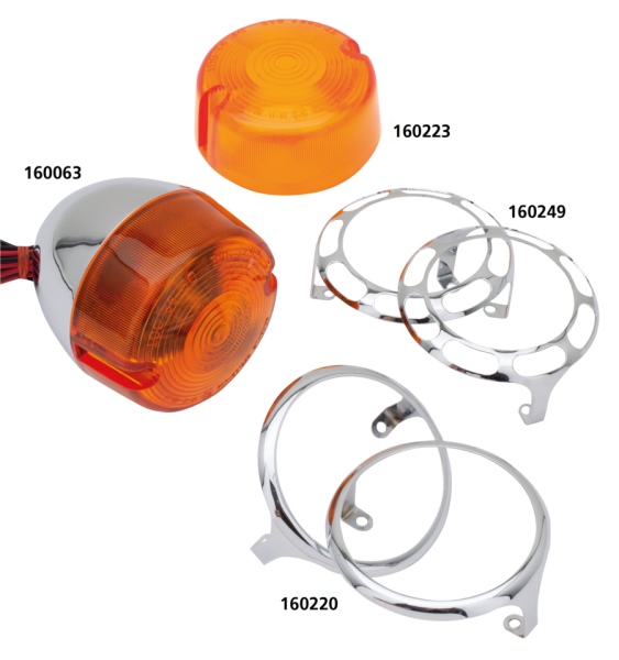 GZP FX/XL86-01 smooth trims turn signal (GB)
