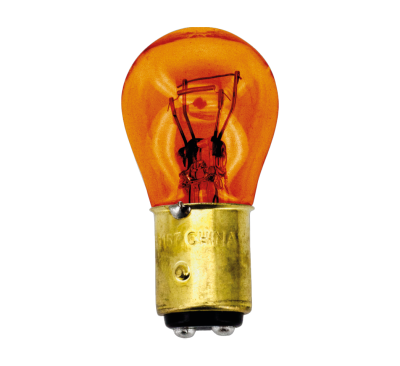 GZP Amber glass bulb BAY15D 1157 socket (GB)