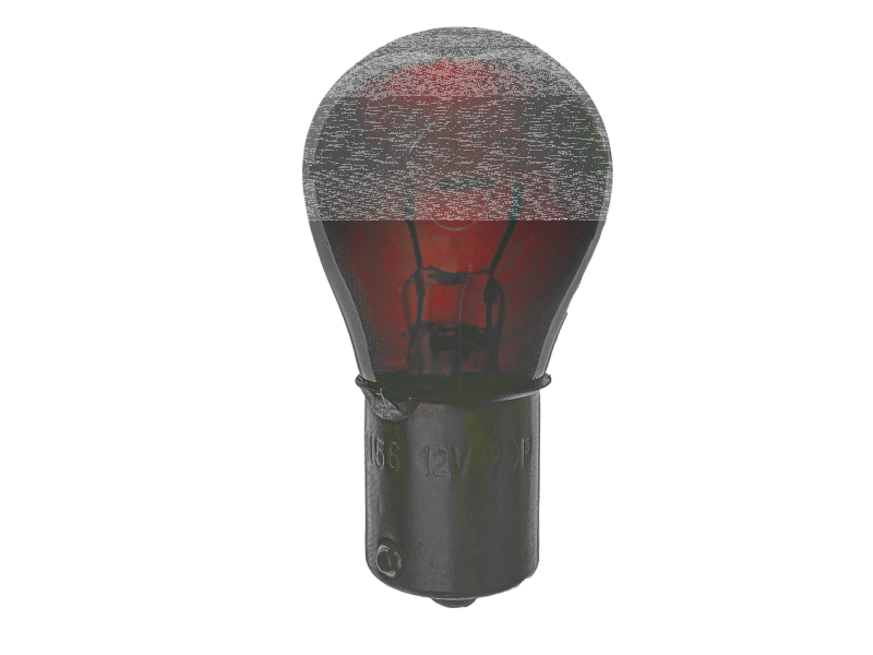 GZP Red glass bulb BA15S 1156 socket (GB)