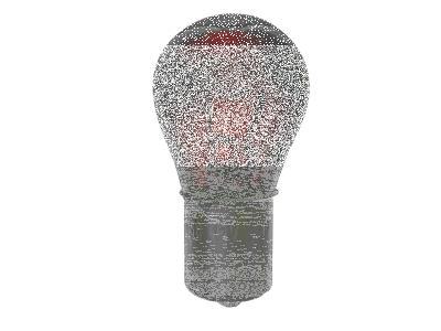 GZP Red glass bulb BA15S 1156 socket (GB)