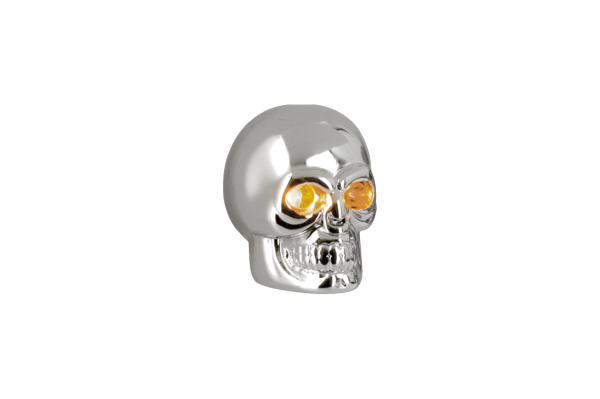 GZP Cobalt small chr skulls amber LEDs (GB)