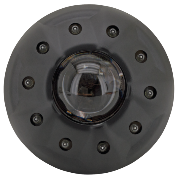 GZP Cobalt black 5.75" LED/H1 headlight (GB)