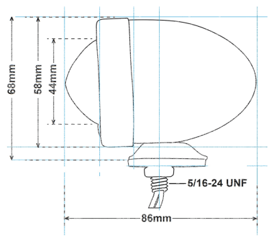 GZP Bullet light Red dual filament bu (GB)