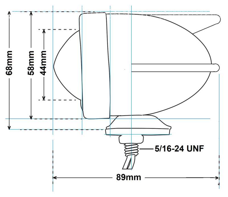GZP 3 winged bullet light red dual fi (GB)