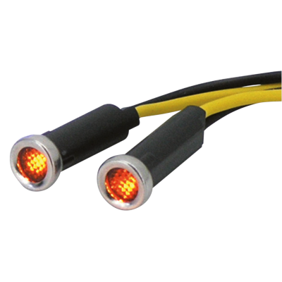 GZP LED indicator light Amber lens stain