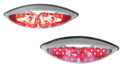 GZP Sky Hawk taillight 2 bulbs red lens (GB)