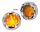 GZP Chr Duo led amber lens deuce light (GB)