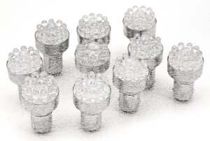 GZP 10pck LED bulb 12V red Dual (GB)