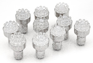 GZP 10pck LED bulb 12V BA15S clear singl (GB)