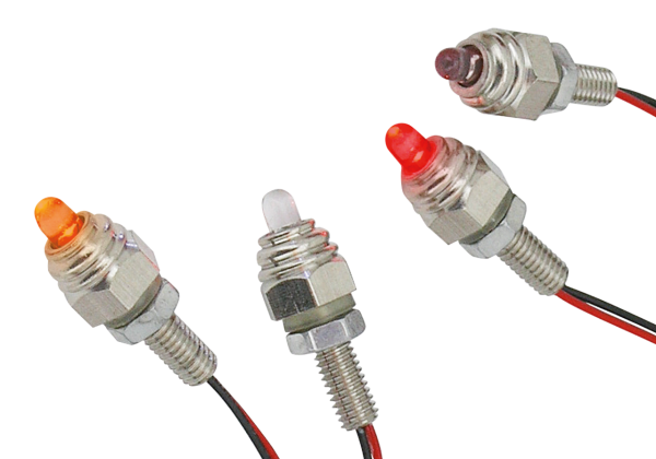 GZP Pair red LED M6 stud lights (GB)