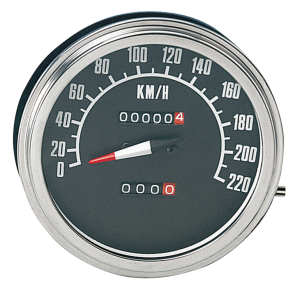 GZP Speedo KPH, early style black face 2