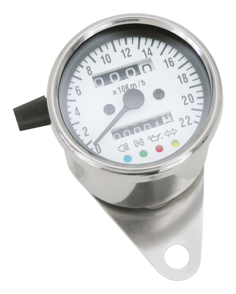 GZP 4 Light speedo KMH stainless housing (GB)