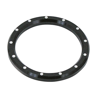 GZP Blck&Silver Dimple billet bezels 3-5 (GB)