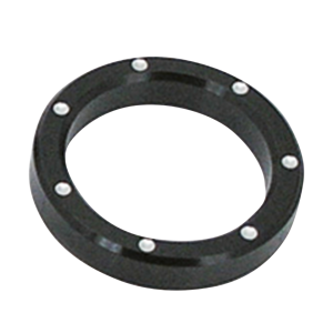 GZP Blck&Silver Dimple billet bezels (GB)