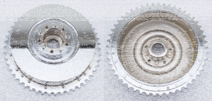 GZP chrome rear brake drum assy BT37-57 (GB)