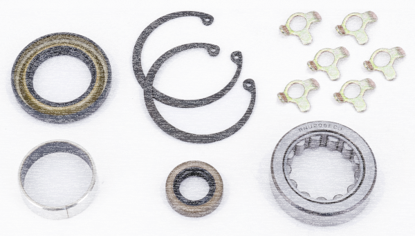GZP Seal, bearing, bushing and lock tab (GB)