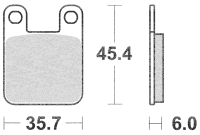 SBS HF Brake pads GMA 4/PM 2 piston (GB)