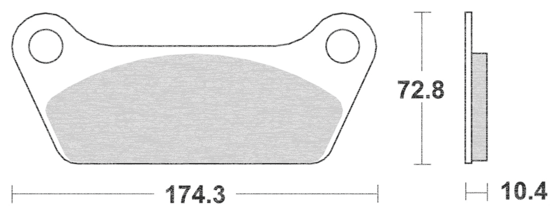 SBS HF Brake Pads FLT80-up rear (GB)
