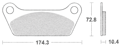 SBS HF Brake Pads FLT80-up rear (GB)