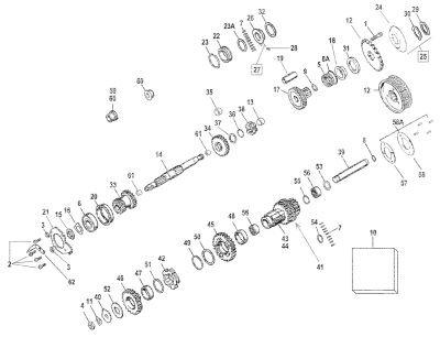 Bearing, gearbox mainshaft 41up # 9020 (GB)