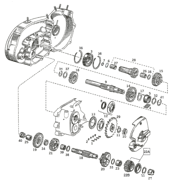 Countershaft XL58-84 #35613-58 (GB)