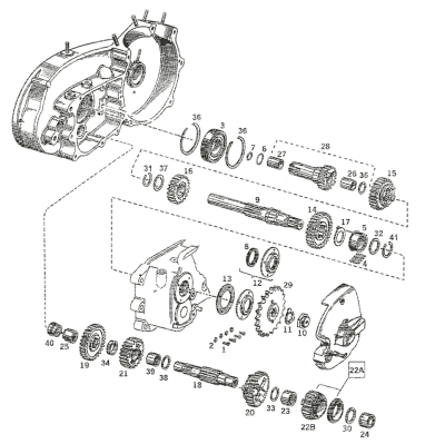 Countershaft needle bearing closed 54-90 (GB)