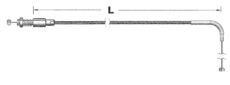 Idle cable black HSR BL97-up LN=32" (GB)