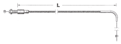 Idle cable black HSR BL97-up LN=32" (GB)