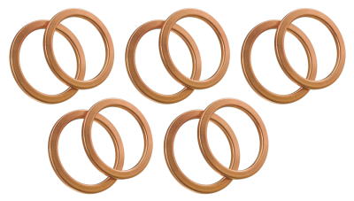 10pck Banjo bolt copper seal washer 11mm (GB)