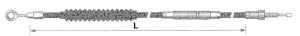 Clutch cable FXR87 L=57" (GB)