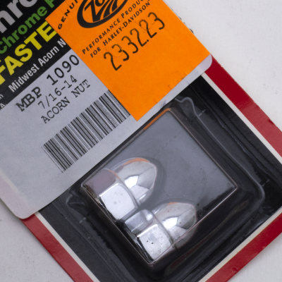 Chrome acorn nuts 7/16-14 UNC set/2 (GB)