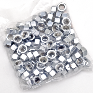 100pck Chrome hex nut 3/8-16 UNC (GB)