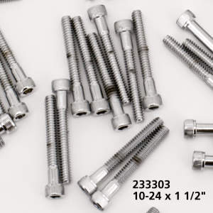 10pck Chrome allen screws 10-24x1-1/2 (GB)