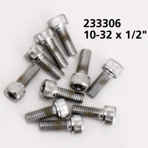 10pck Chrome allen screws 10-32x1/2 (GB)