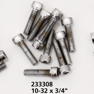 10pck Chrome allen screws 10-32x3/4 (GB)