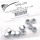 10pck Chrome nylock nuts 3/8-24 UNF