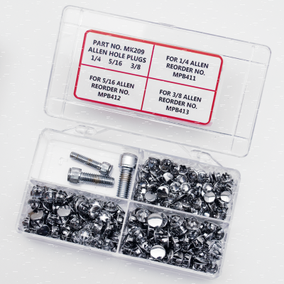 Ass tray chrome hole plugs for allen scr (GB)