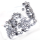 100pck Allen hole plugs 1/4 chrome (GB)